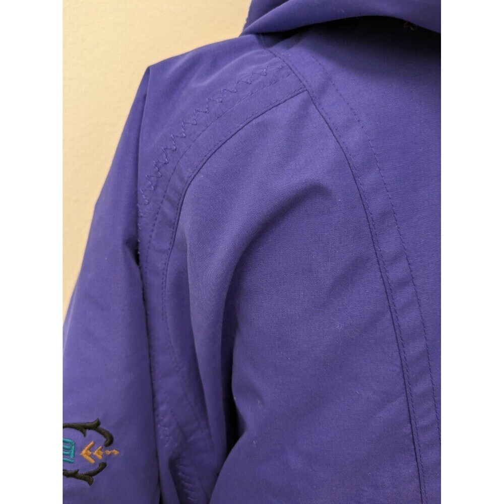 Vintage Fera Skiwear Jacket Blue Purple Women's S/M Ski Retro 90s Hearts - Picture 11 of 15